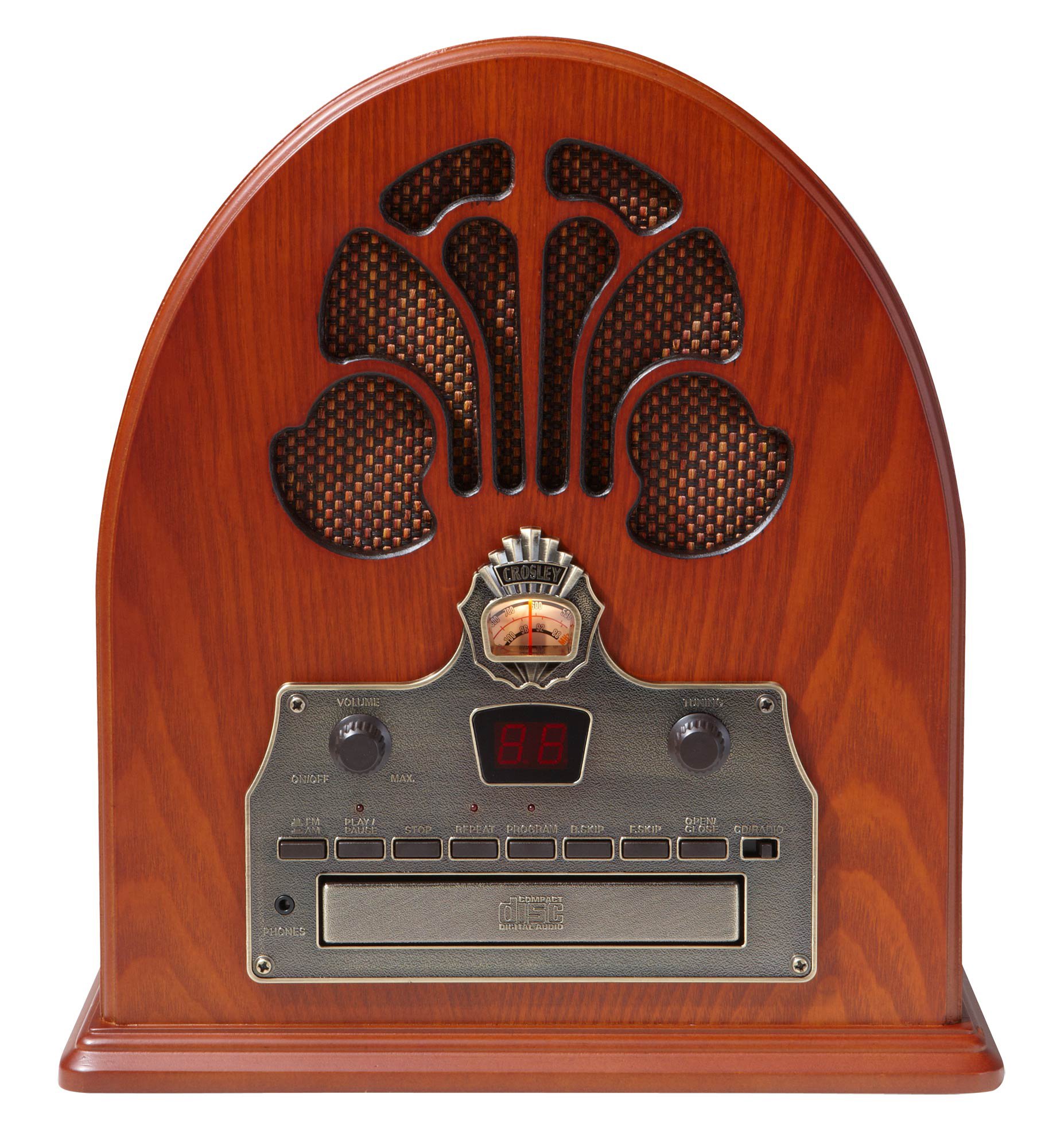 Amazon.com: Crosley CR32CD Cathedral Retro AM/FM Radio and CD